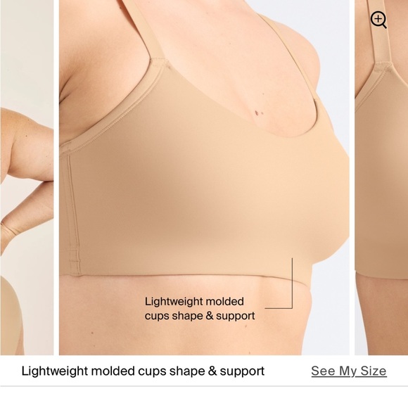 Women’s Knix One&only Scoop Bra light beige size medium ++ - Picture 3 of 11